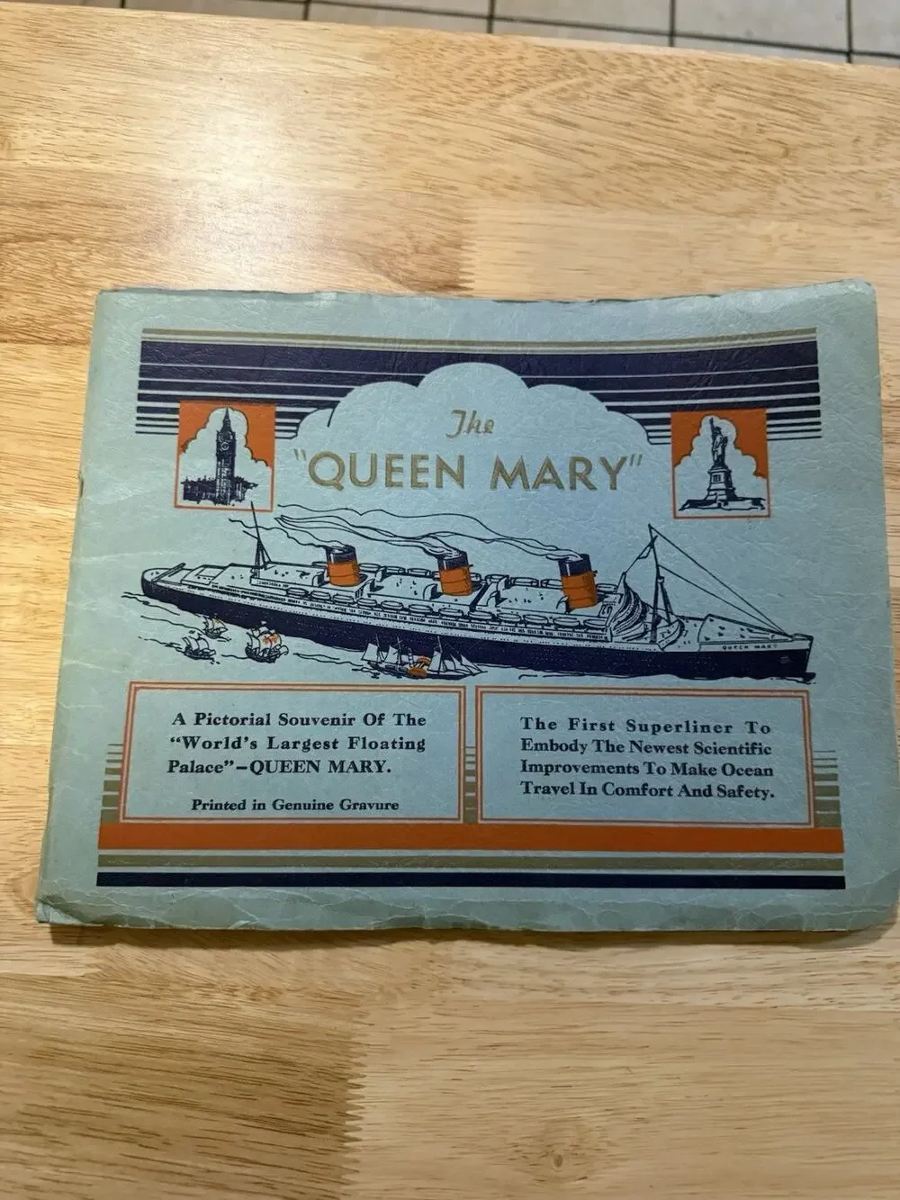 Queen Mary Souvenir Promo booklet circa 1936 1st print